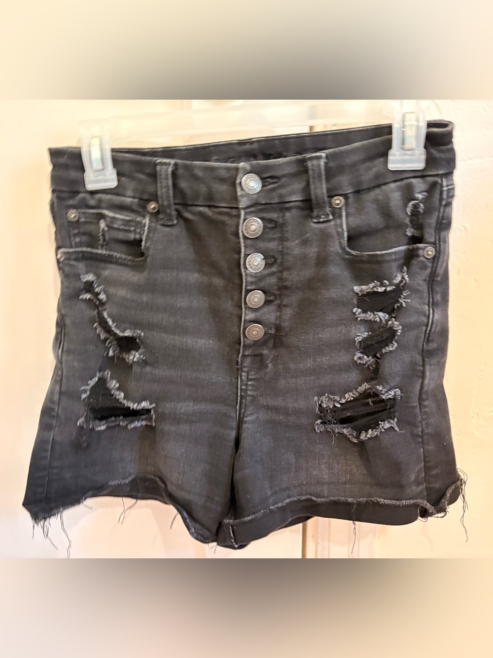 American Eagle Outfitters Curvy High Waist Button Fly Shorts